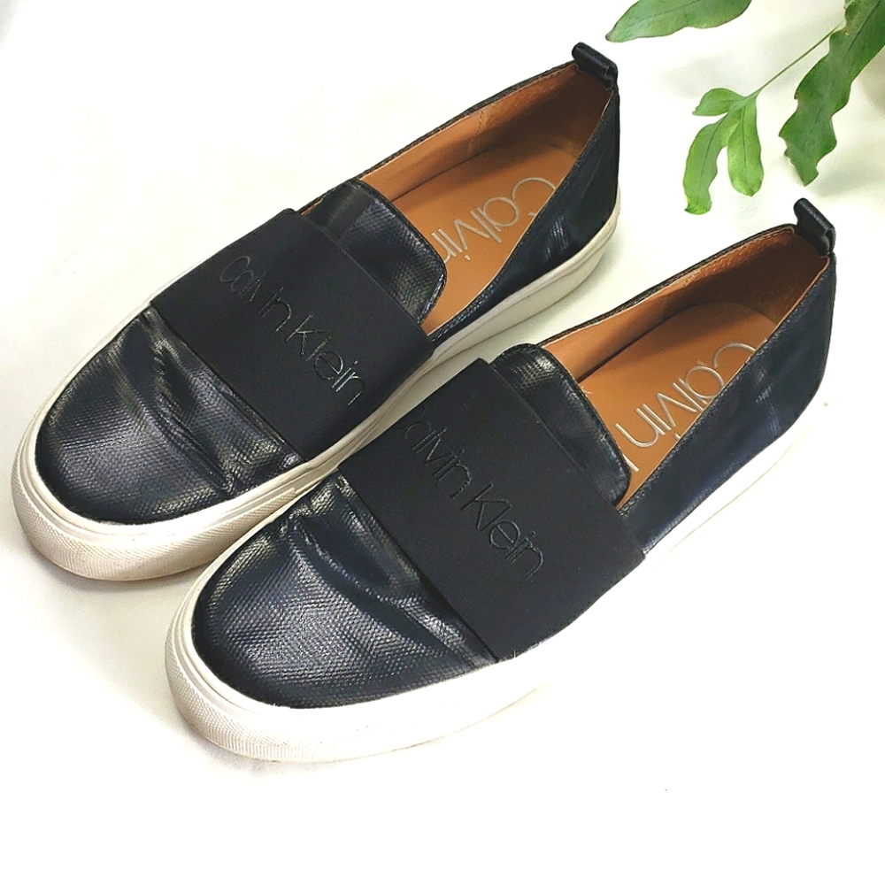 Calvin Klein Rebecc slip on black sneakers